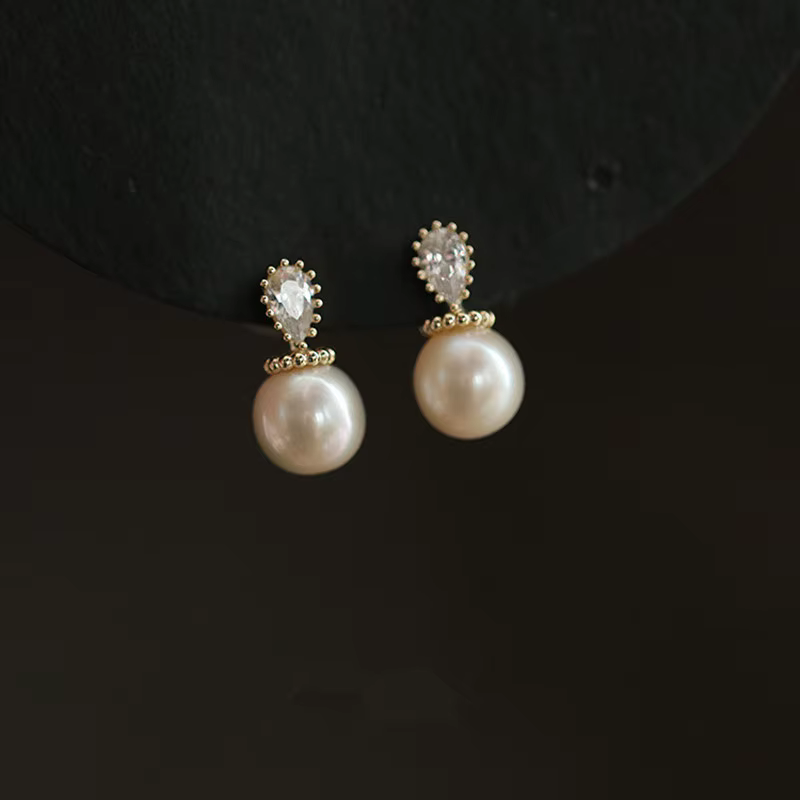 Boucles d'oreilles en argent Sterling 925 pour femmes, plaqué or 14k, bijoux de luxe léger, pour fêt