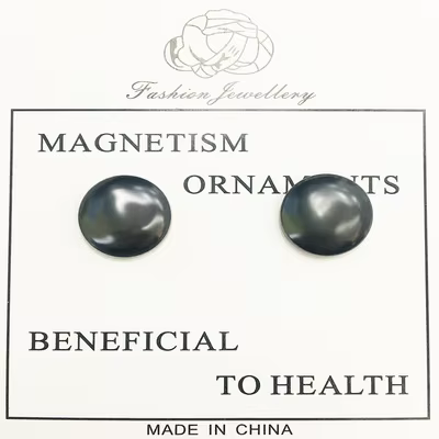Boucles d'oreilles en hématite magnétique pour hommes et femmes, réduisent le poids, thérapie magnét
