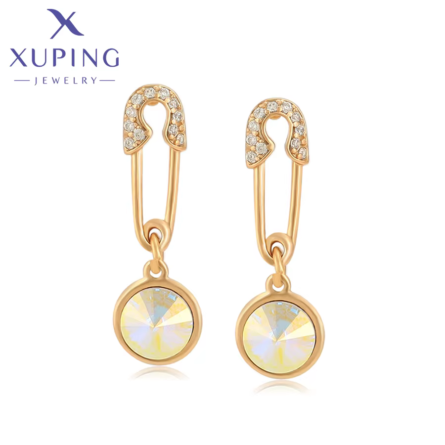 Xuping-Boucles d'Oreilles Citroën pour Femme, Bijoux à la Mode, Cadeau de ix, Nouvelle Collection, A