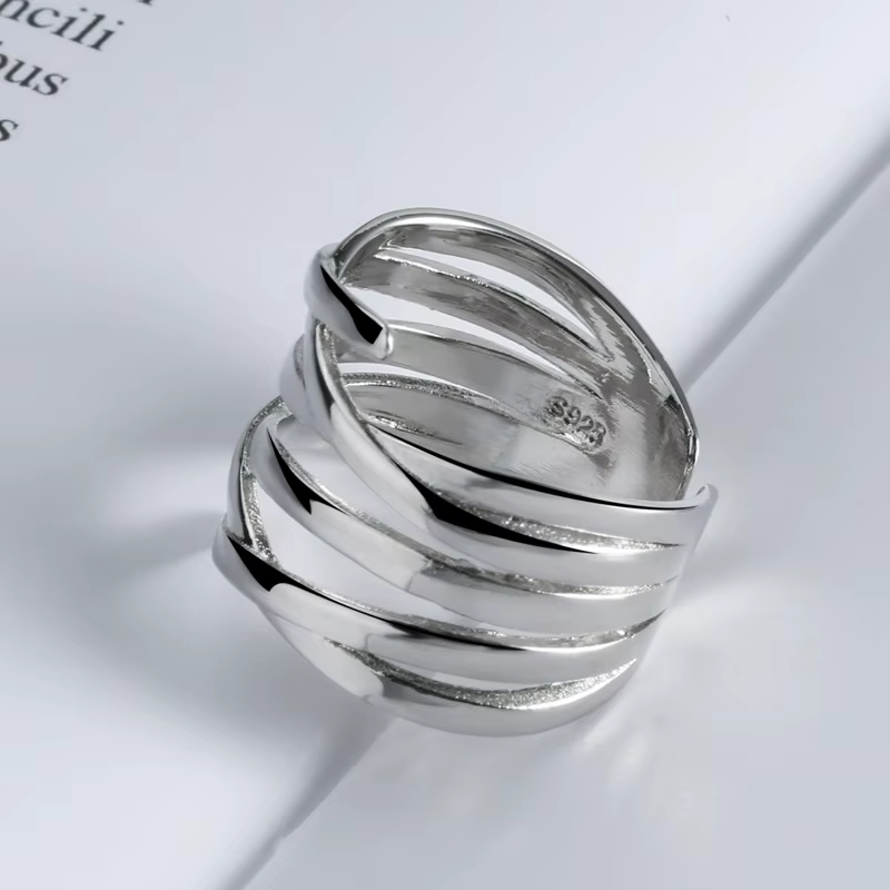 Bagues en argent regardé 925 pour femmes, bague en or, bijoux fins, 925