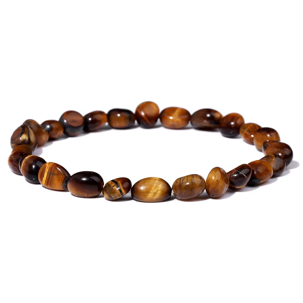 Aigue-marine naturelle bleue pour hommes et femmes, bracelet de perles ATen te, gravier irrégulier, 