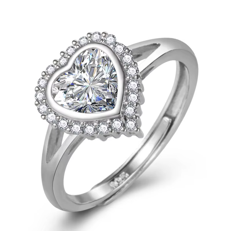 Bague en argent Sterling 925 pour femmes, marque de luxe, amour Aaa, cristal Zircon, bijoux de fianç
