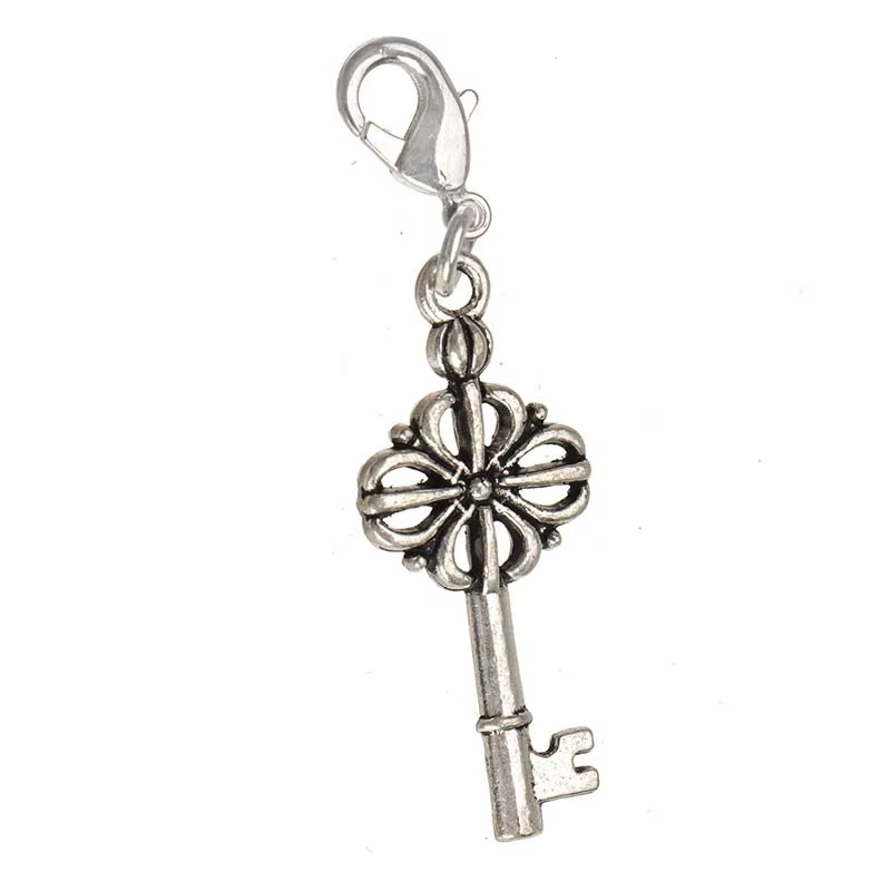 Breloques en Métal Plaqué Argent pour Fabrication de Bijoux, Boucles d'Oreilles, Pendentifs Faits à 