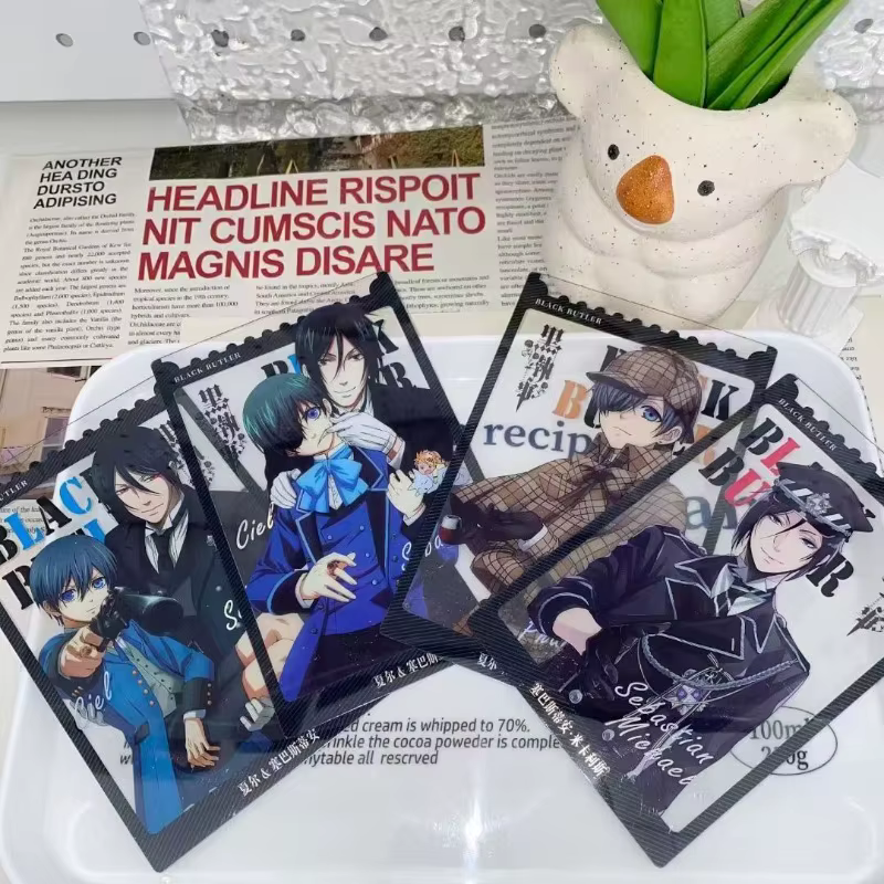Carte Photo de groupe acrylique Black Butler, cartes transparentes Sebastian Michaelis Ciel Phantomh