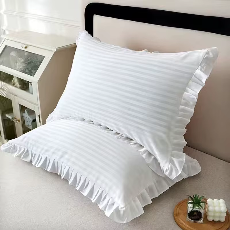 Taie d'oreiller à pois style princesse, 2 pièces, housse de coussin pour filles, adultes et enfants,