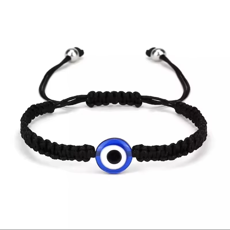 Bracelets turcs simples mauvais œil pour hommes et femmes, 1 pièce, corde mexicaine tissée, bijoux, 