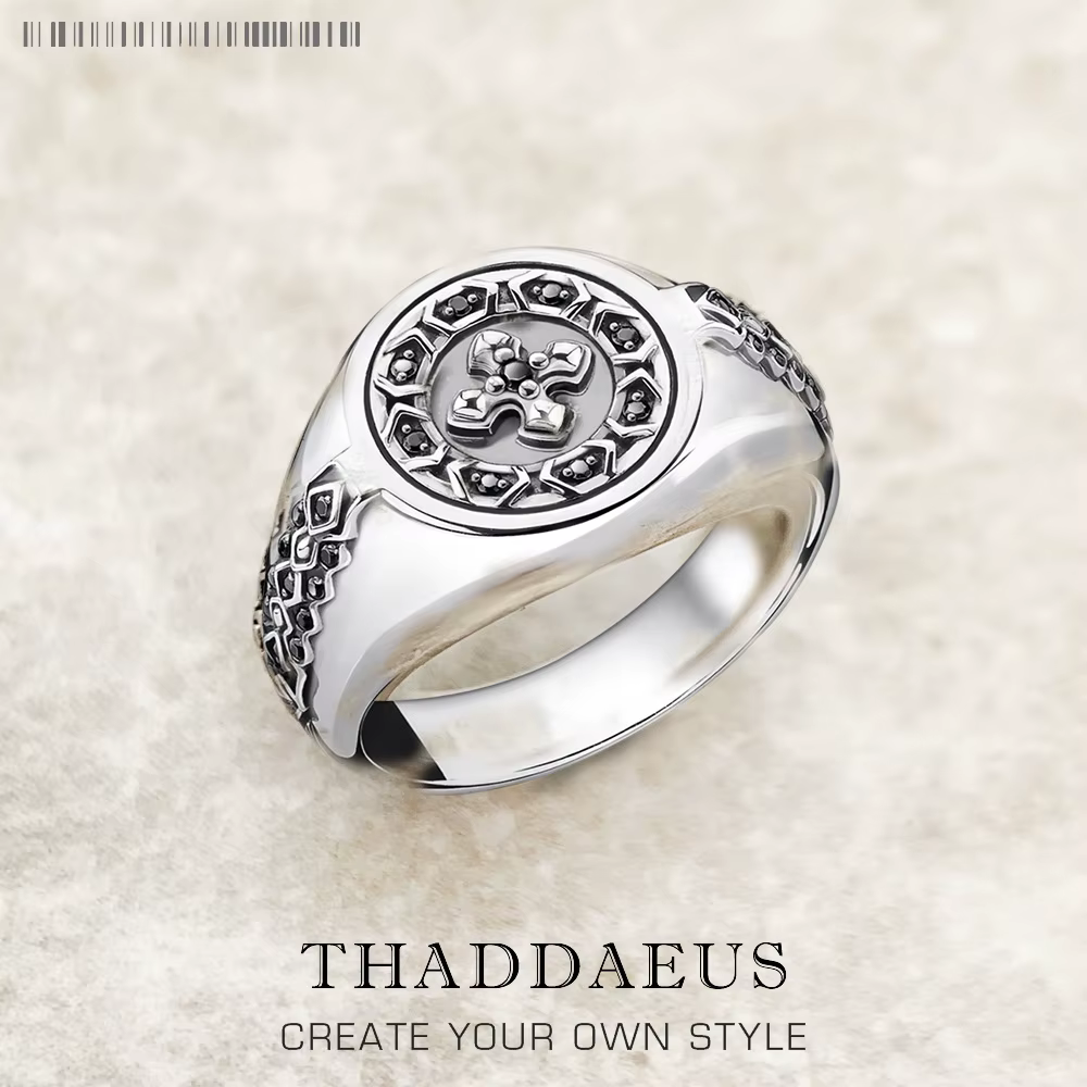 Bague chevalière croisée emblématique, bijoux de Style européen pour femmes et hommes, nouveau cadea