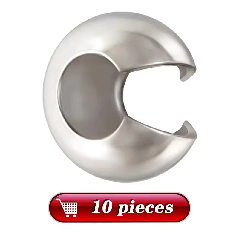 Perles d'extrémité en argent sterling 925 véritable, couvre-embouts en argent pour la fabrication de