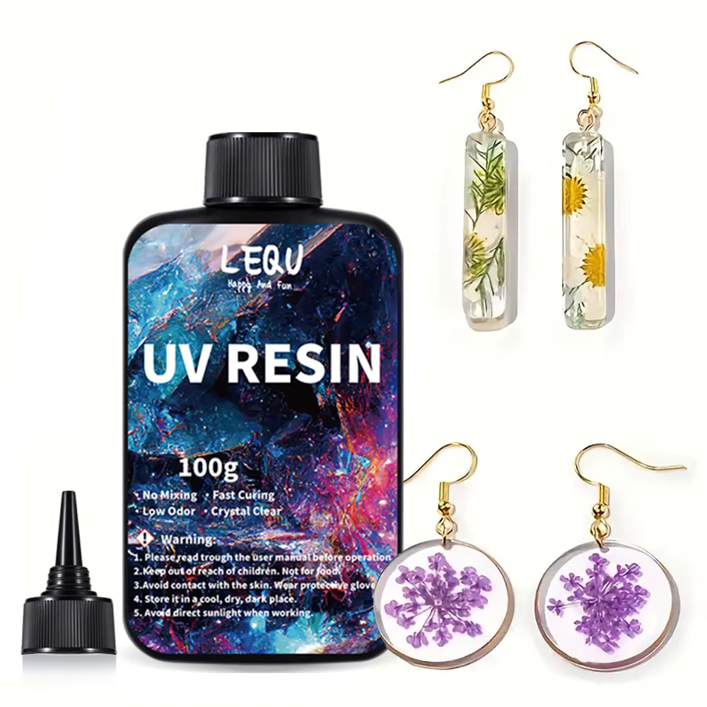 Colle à résine époxy UV 500g/1000g, haute clarté, séchage rapide, adhésif haute dureté, fournitures 