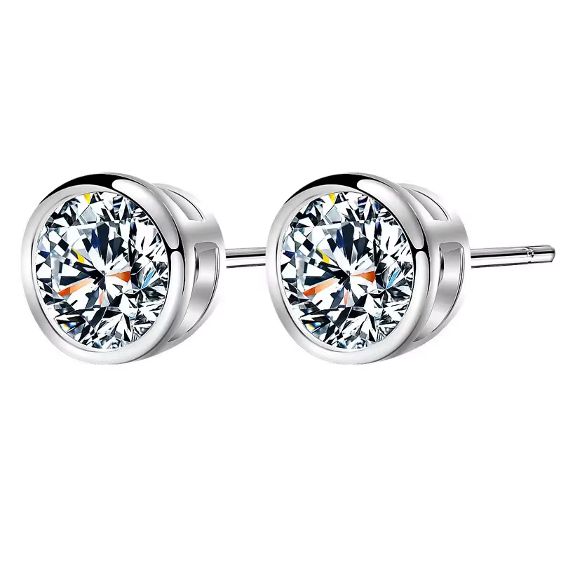 REETI nouvelle haute qualité Super brillant Zircon 925 en argent Sterling boucle d'oreille pour les 