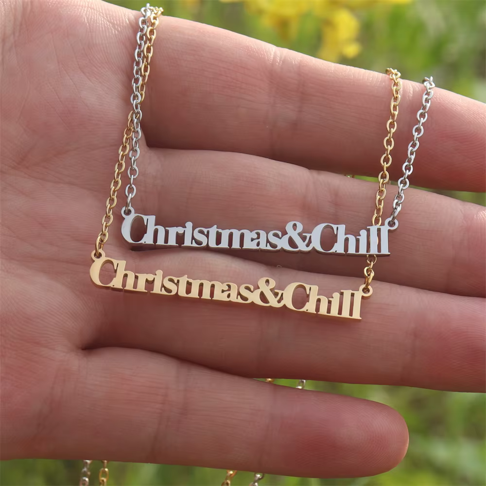Collier en acier inoxydable pour femme, tenue d'Arianateurs, bijoux d'album de musique, collier de r