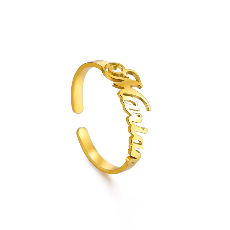 Bagues personnalisées à Double nom pour femmes et hommes, bague de Couple personnalisée, bijoux en a