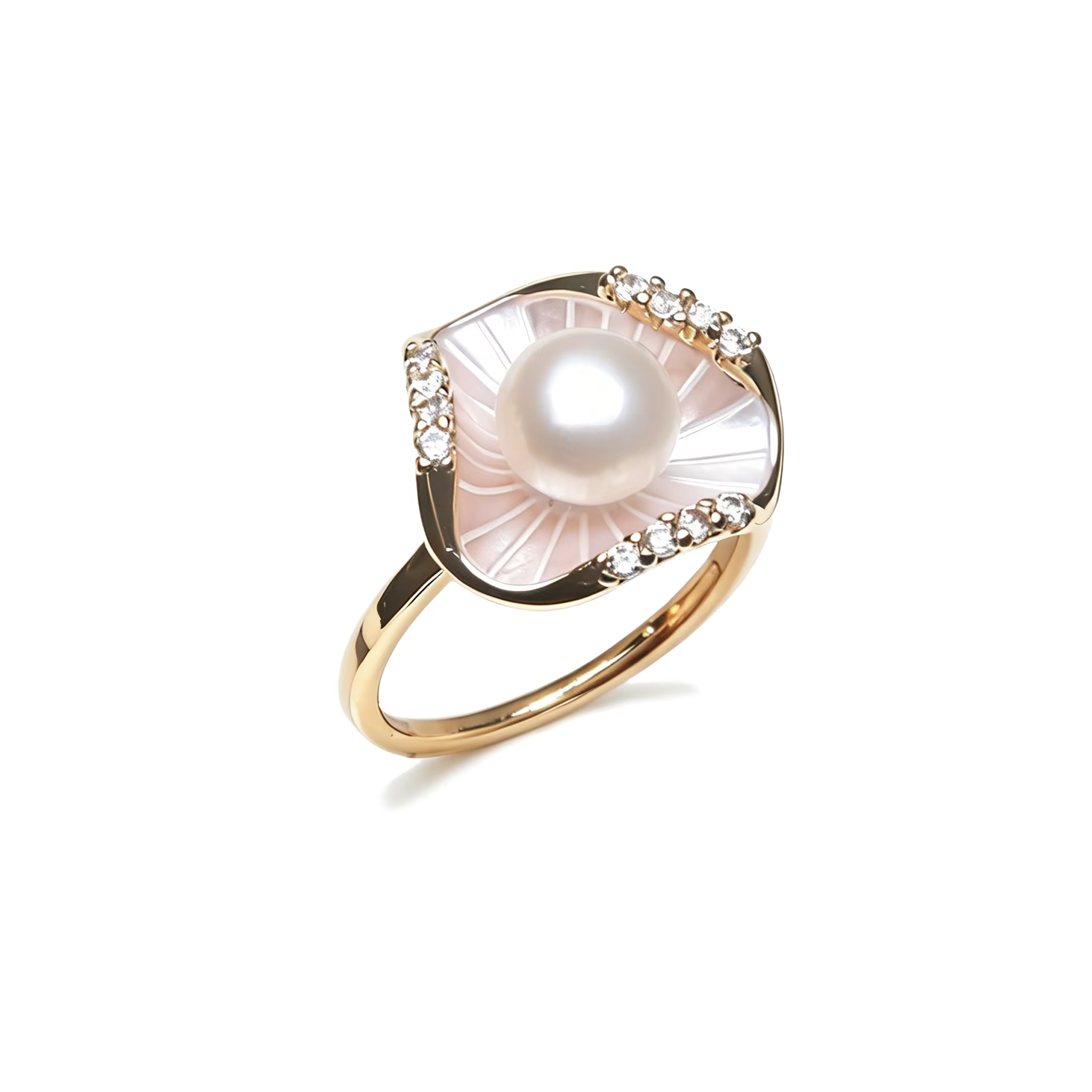 Bagues en perles d'eau douce naturelles originales pour femmes, bagues en perles de culture noires l