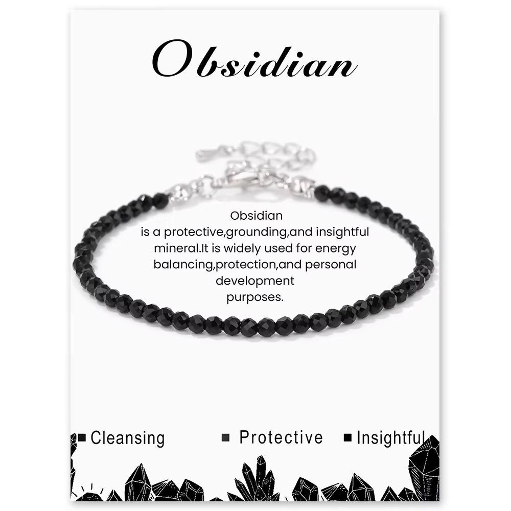 Bracelets en pierre naturelle d'améthystes pour femmes, 3mm, soulage le Stress, apaisant, guérison, 