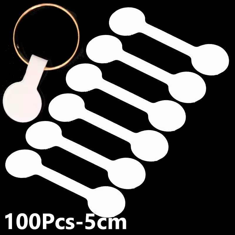 Étiquettes de Prix pour Bijoux, Autocollants Vierges, Carrés et Ronds, pour Bague, Collier, Bracelet