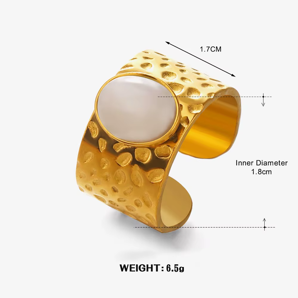 Bague ovale géométrique à la mode et tendance, simple et personnalisée, style hip-hop pour femmes