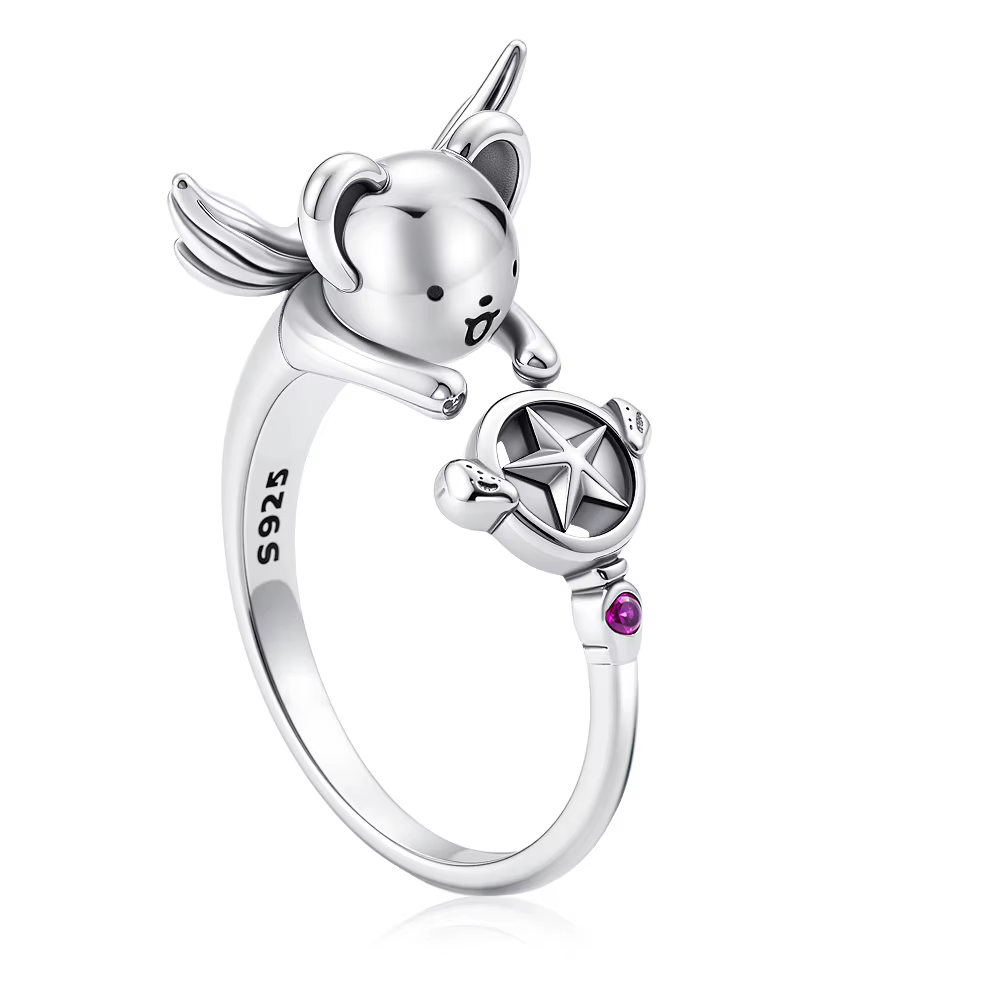 Nouvelle bague européenne 2026 en argent 925, tailles 6, 7, 8, 9, motifs animaux (chat, éléphant, ou