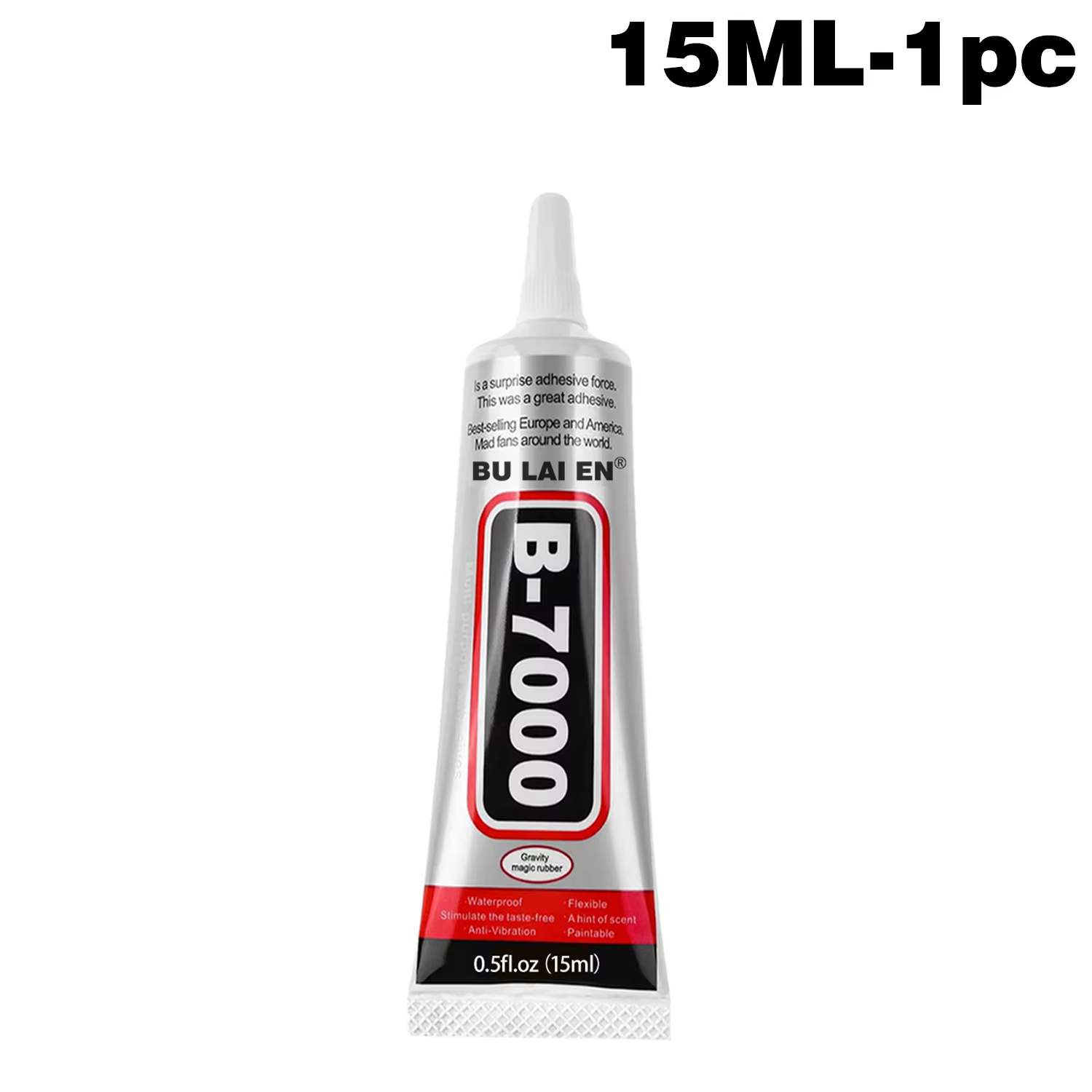 Colle à bijoux JXVX B7000 pour strass, gel super-colle flexible avec embout de précision, colle tran