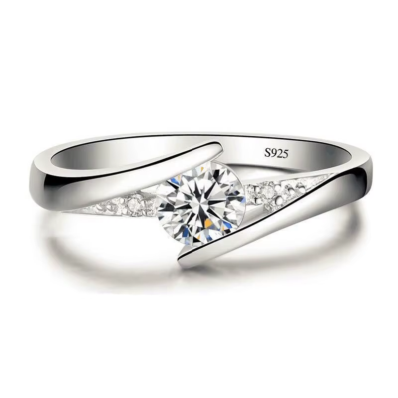 Petite bague de fiançailles en pierre de Zircon pour femmes, mignonne, Vintage, couleur or jaune, bi