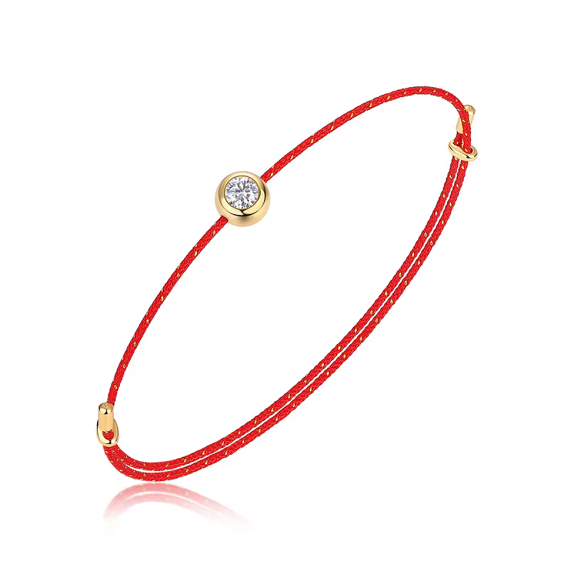 Bracelet en Moissanite VVS1, certifié GRA, diamant de laboratoire de 0,3 carat, cordon réglable 6 co