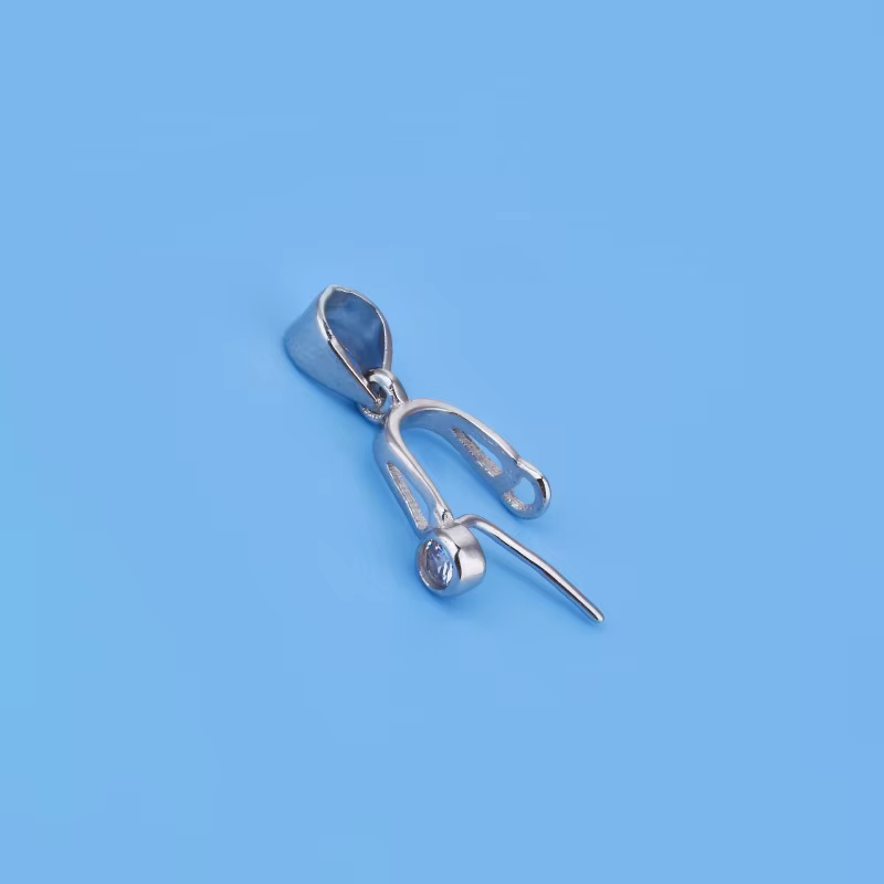 Mini pince à épingle en argent regardé S925 incrusté, boucle de sécurité, clip tissé à la main, acce