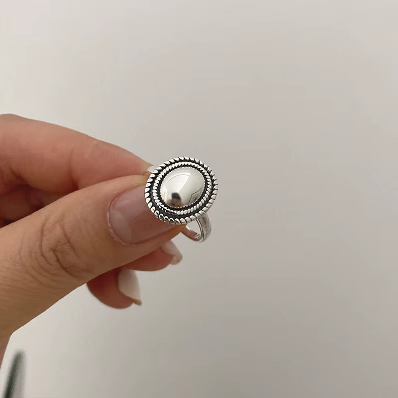Bagues en argent Sterling 925, accessoires pour couples, mode Vintage, Design torsadé, forme ronde, 