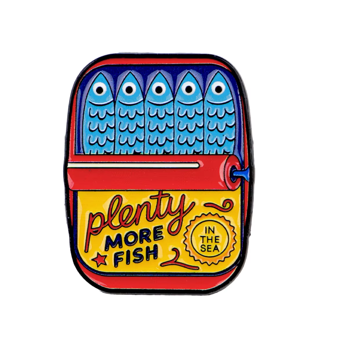 MORE FISH IN THE SEA Épinglette en émail, Broche Sardine, Badges de revers pour sacs à dos, accessoi