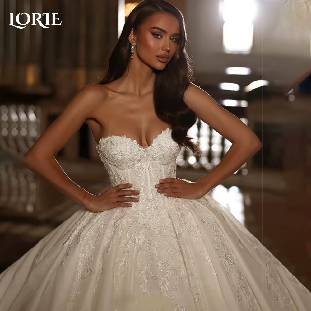 LORIE dentelle robes de mariée élégant Corset chérie bal robe de mariée a-ligne princesse robe de ma
