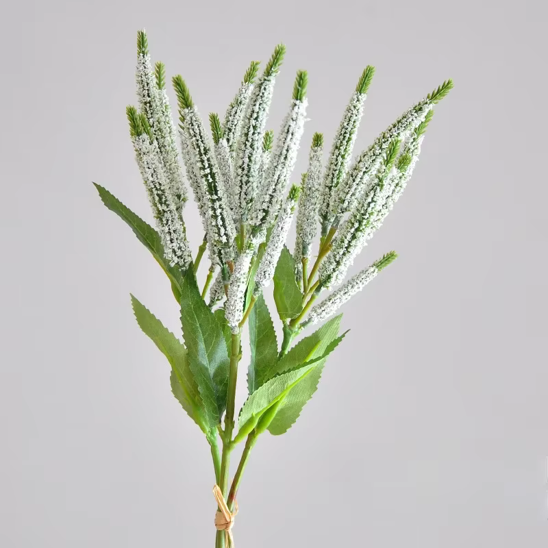 Fleurs de Sauge Artificielles pour Mariage Rural, Bouquet de Plantes Vertes, Décoration Florale de T