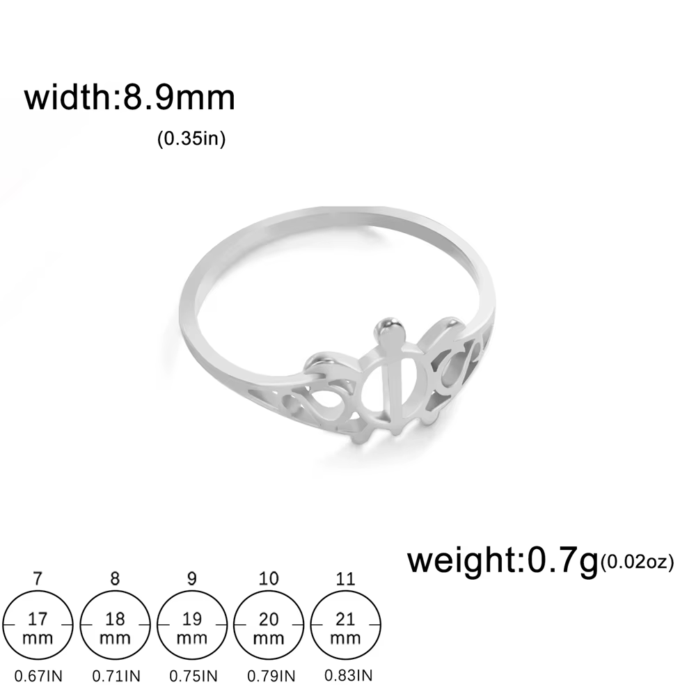 COOLTIME Bague tortue de mer en acier inoxydable pour hommes et femmes, matiques d'animaux marins, s