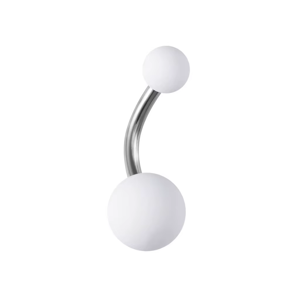 Anneau de nombril en acier chirurgical pour femmes, anneau de perçage de ventre en acrylique coloré 