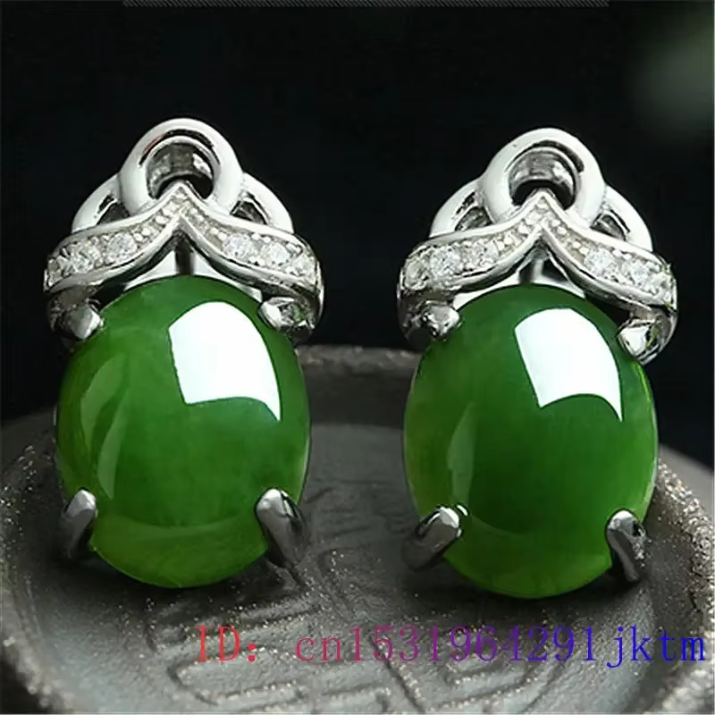 Boucles d'oreilles vertes en argent 925 pour femmes, amulette, calcédoine naturelle, bijoux en crist