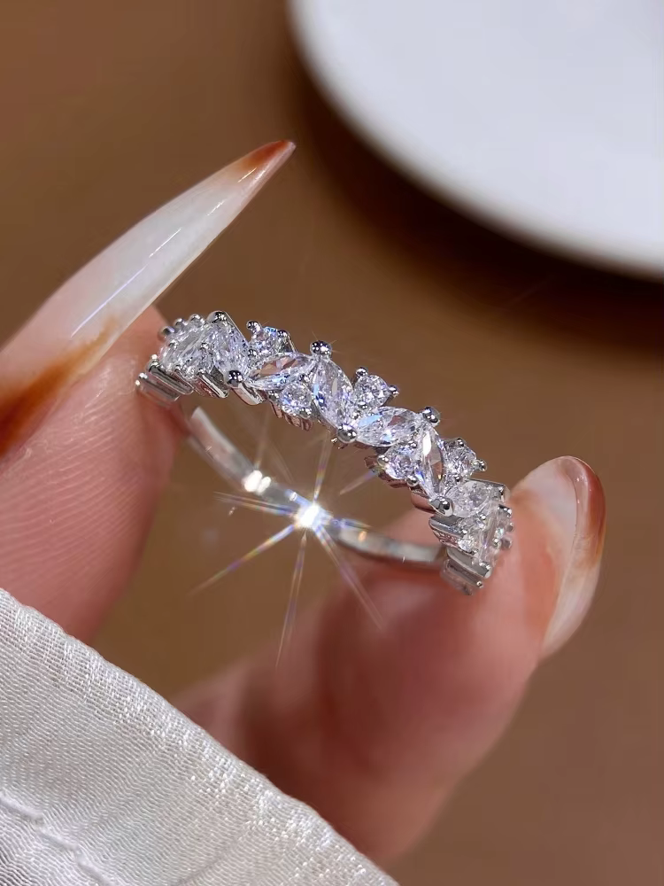 Bague en argent Sterling 925 brillant, personnalisée, en Zircon Mariquesa, pour femmes, fiançailles,
