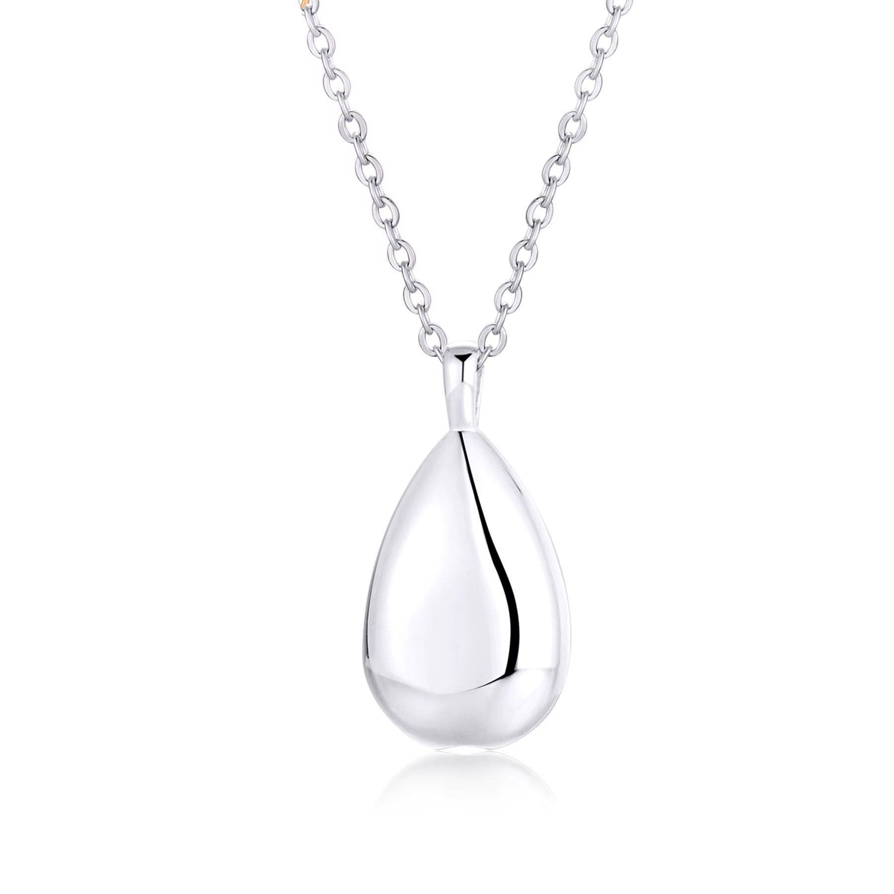 Bijoux en acier inoxydable pour crémation, collier avec pendentif en forme de goutte d'eau pour cend