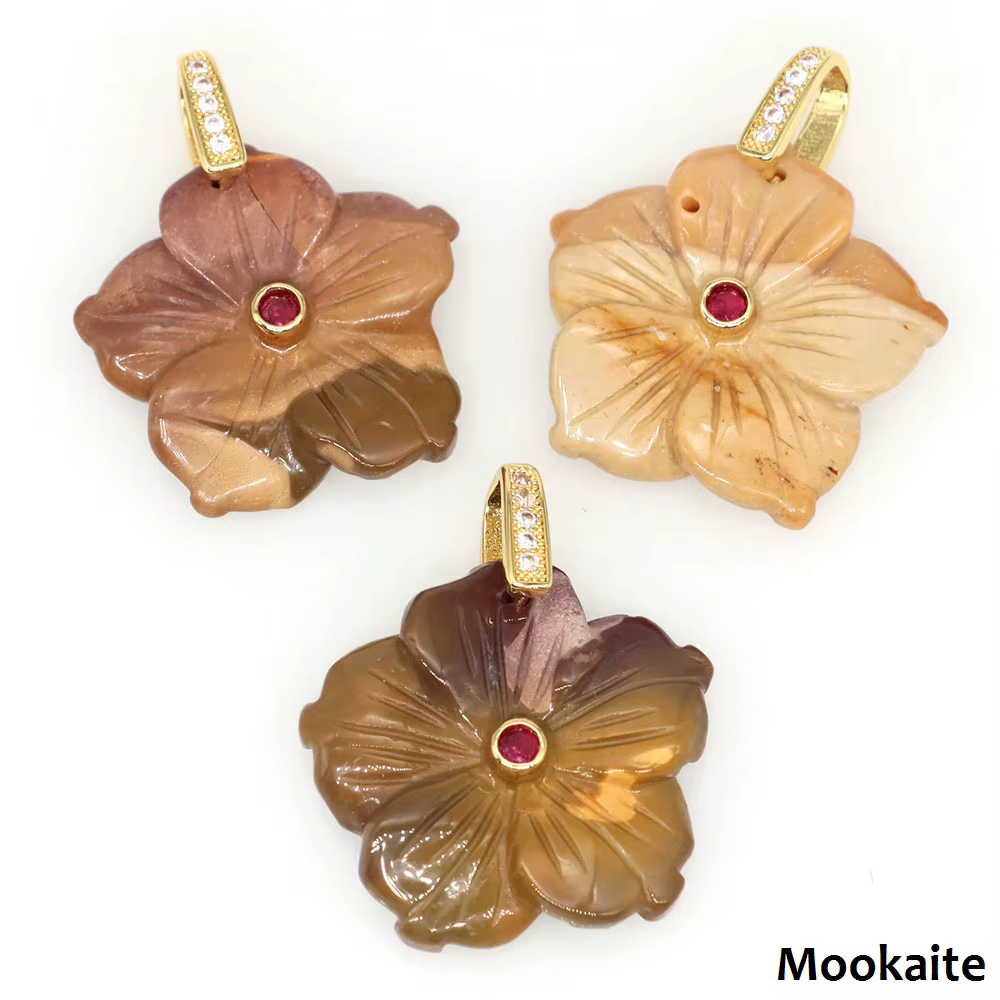 Pierres naturelles de 28 mm, cristaux avec zircon en forme de fleur, améthyste, quartz rose, lapis-l