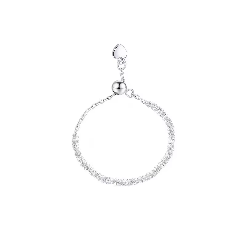 Bague Ouverte Géométrique Scintillante Argentée pour Femmes Charmantes, Bijou de Mode Luxe Léger, Ac