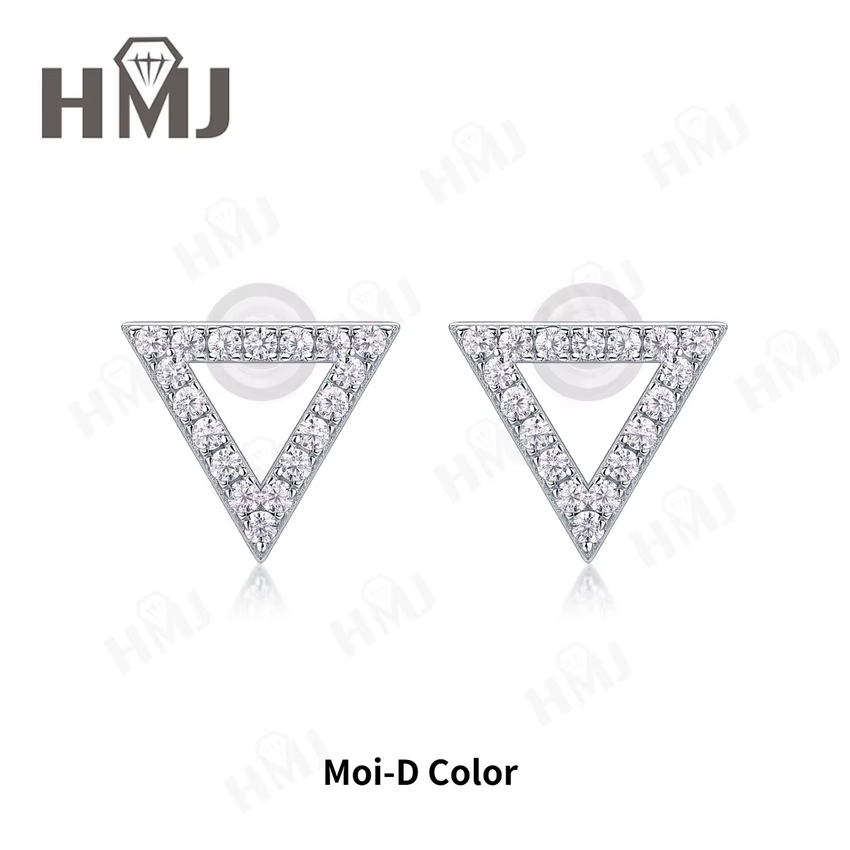 Boucles d'oreilles en pierres colorées et moissanite créées en laboratoire, argent sterling 925, pla