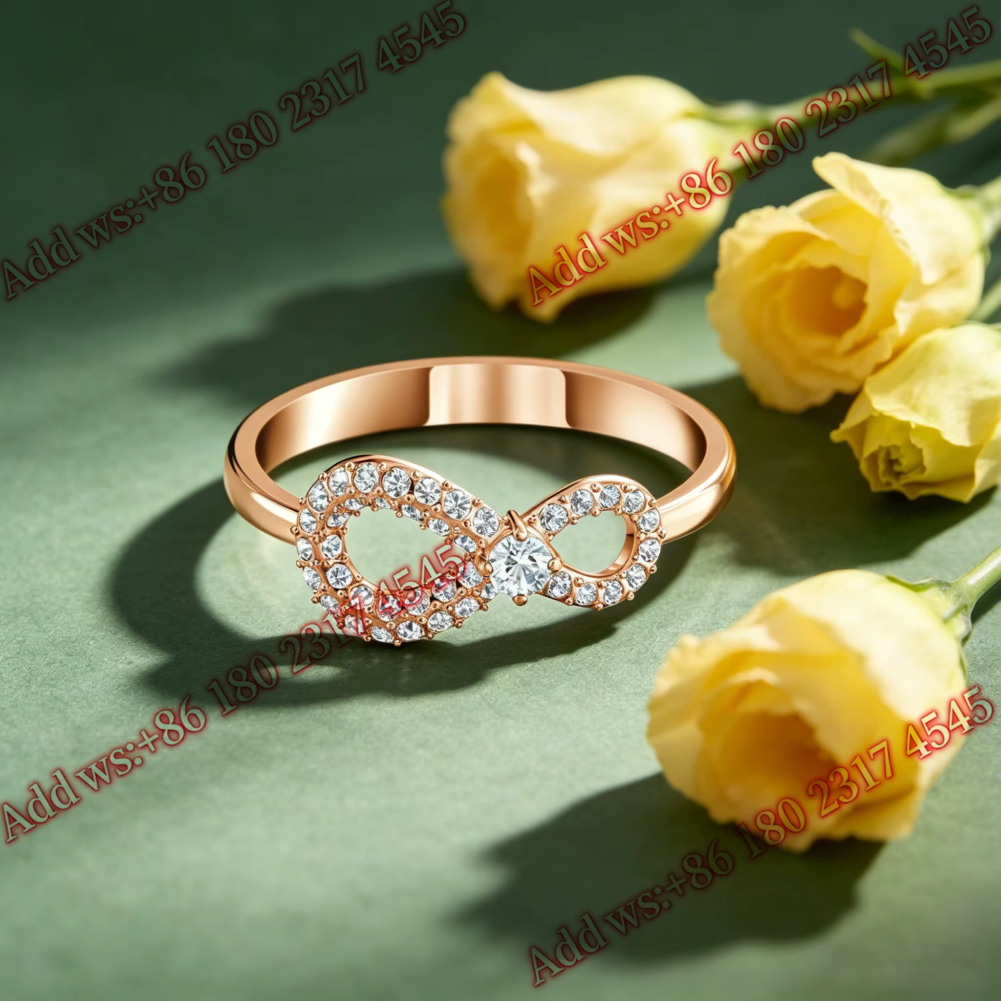Collection de bagues élégantes avec nœud en ruban et zircon cubique, luxe léger et exquis