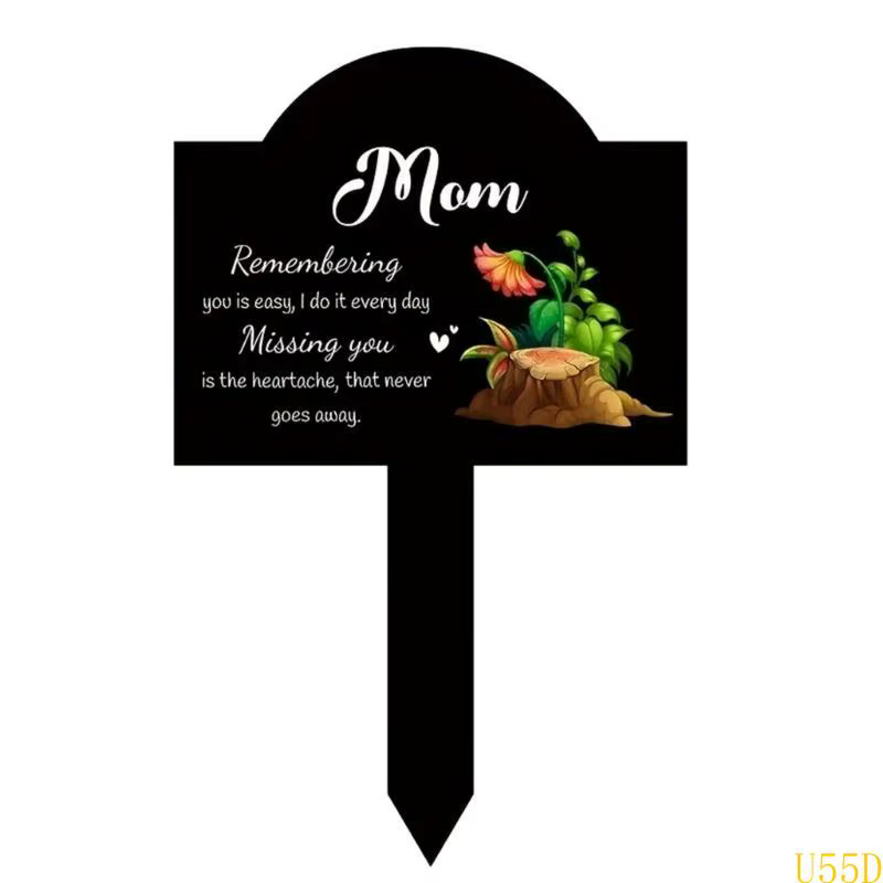 U55d Cemetery Mom Dad Dad Memorial Grave Marker pour hommages Belle décoration du cimetière