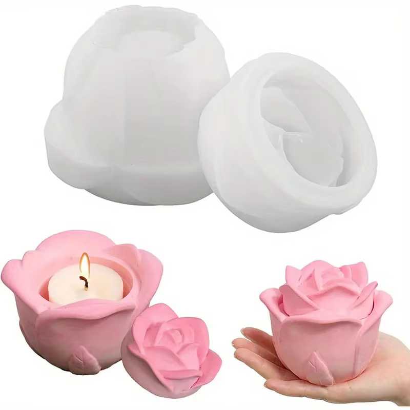 Résine florale pour moules et couvercles, moules pour supports de roses, utilisés pour la fabricatio