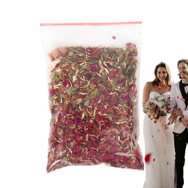 Confettis de mariage fleur séchée fleur séchée naturelle pétales de Rose pétales de fleurs séchées p
