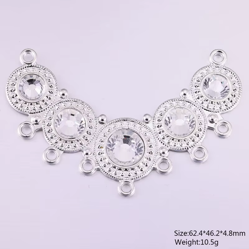 MJYA – connecteurs de luxe, grande fleur en filigrane, pendentif de fixation pour bricolage, perles,