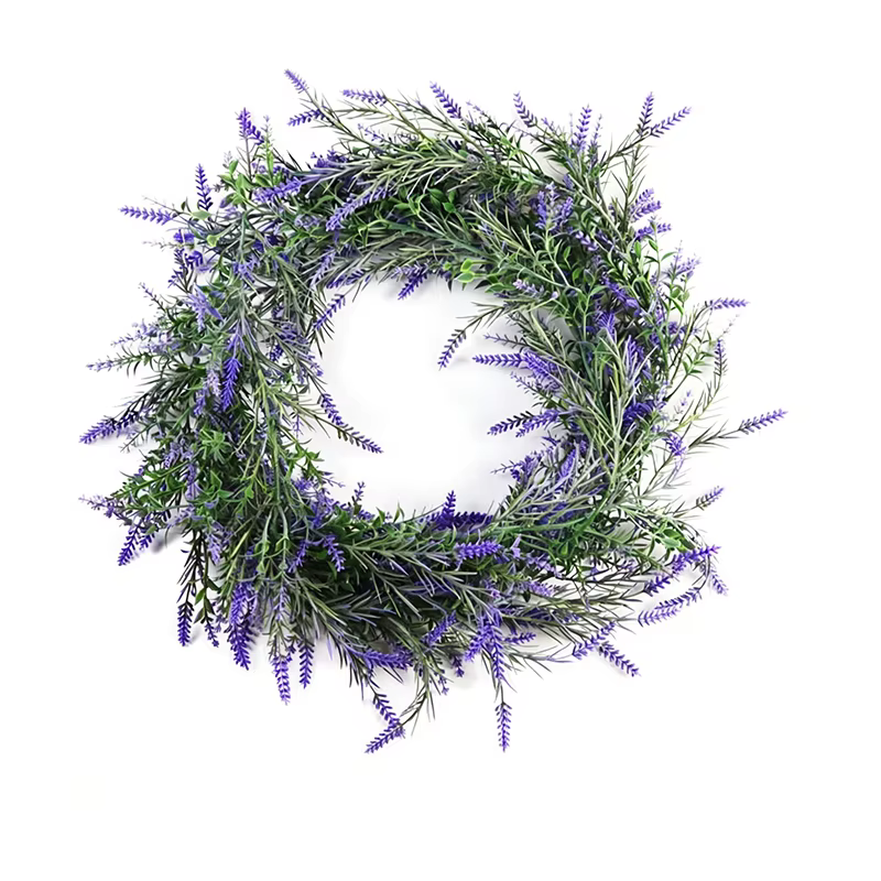 Guirlande de lavande artificielle violette de 1,8 m, guirlande de lavande suspendue pour les arches 