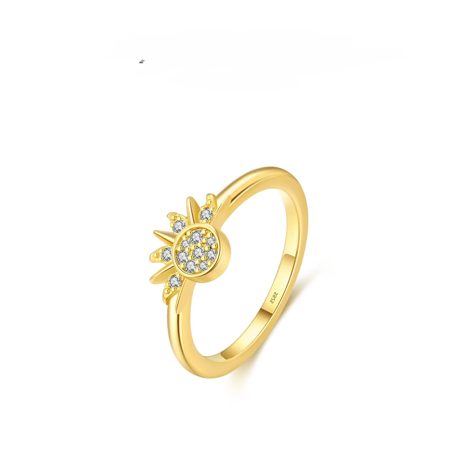 YILUOCD – ensemble de bagues soleil et lune en argent Sterling 925 pour femmes, bagues empilables en