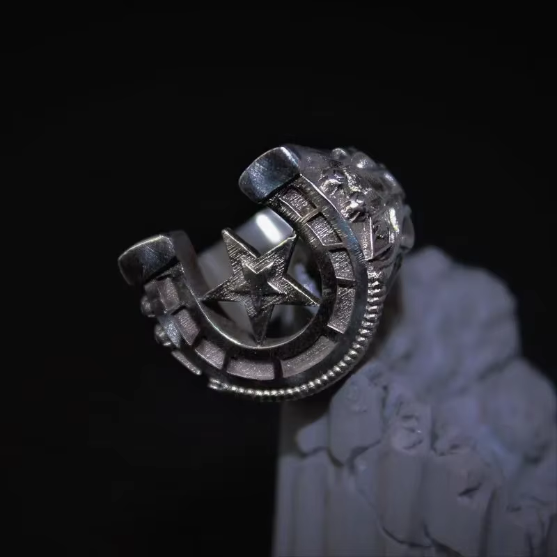 Bague en fer à cheval thème Jojo Nigellino de Jojo's Bizarre Adventure Wild Horse Wild Man SBR