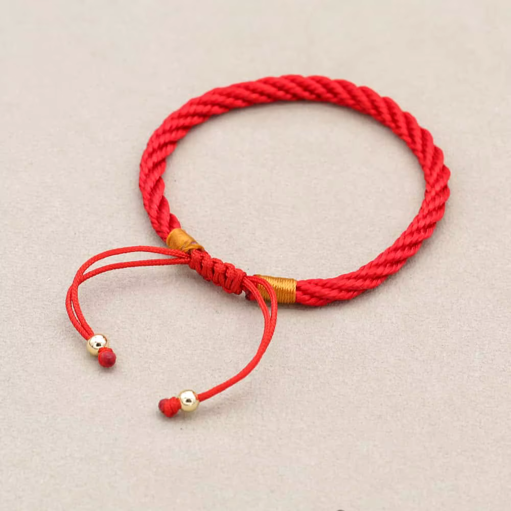 Bracelets porte-bonheur en corde rouge pour femmes, bijoux faits à la main, cadeau pour Couple amour