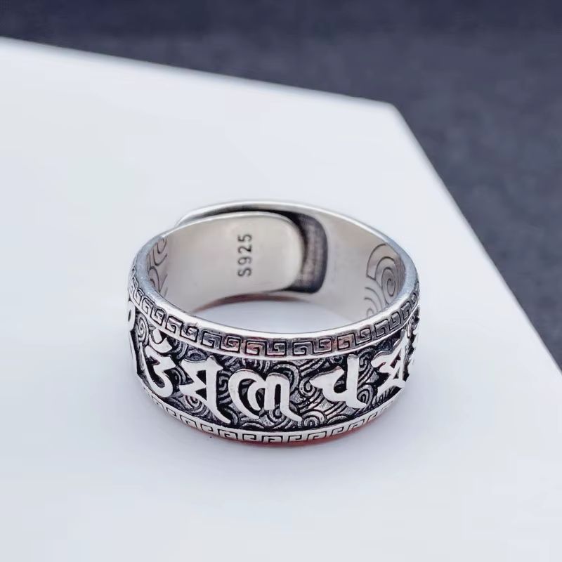 Buyee-Bague Ouverte en Argent Sterling 925 pour Homme et Femme, Bijoux Fins, Cercle avec Boîte, Reli