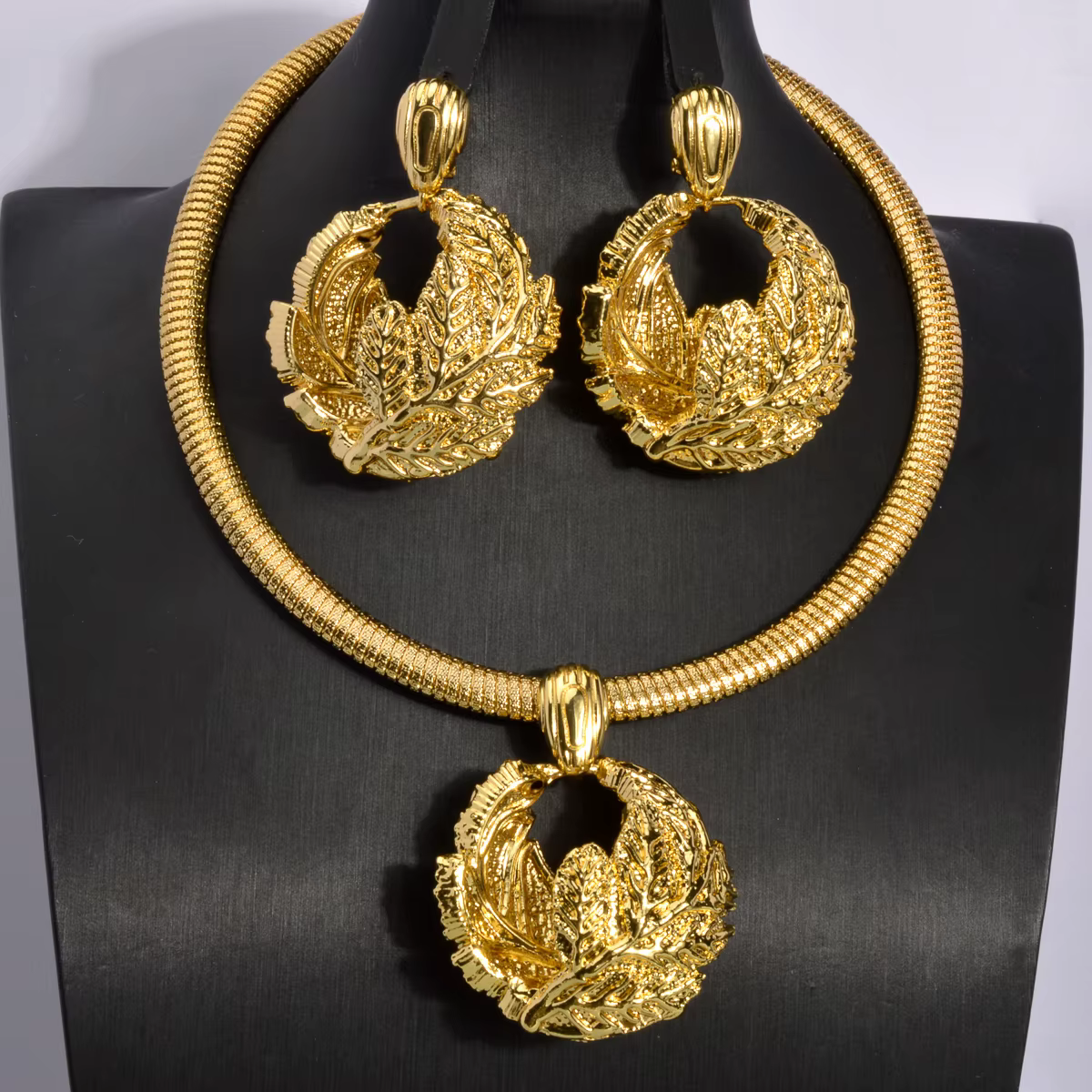 Diana Baby-Ensembles de bijoux de mariage plaqués or 18 carats pour femmes, collier, pendentif, bouc