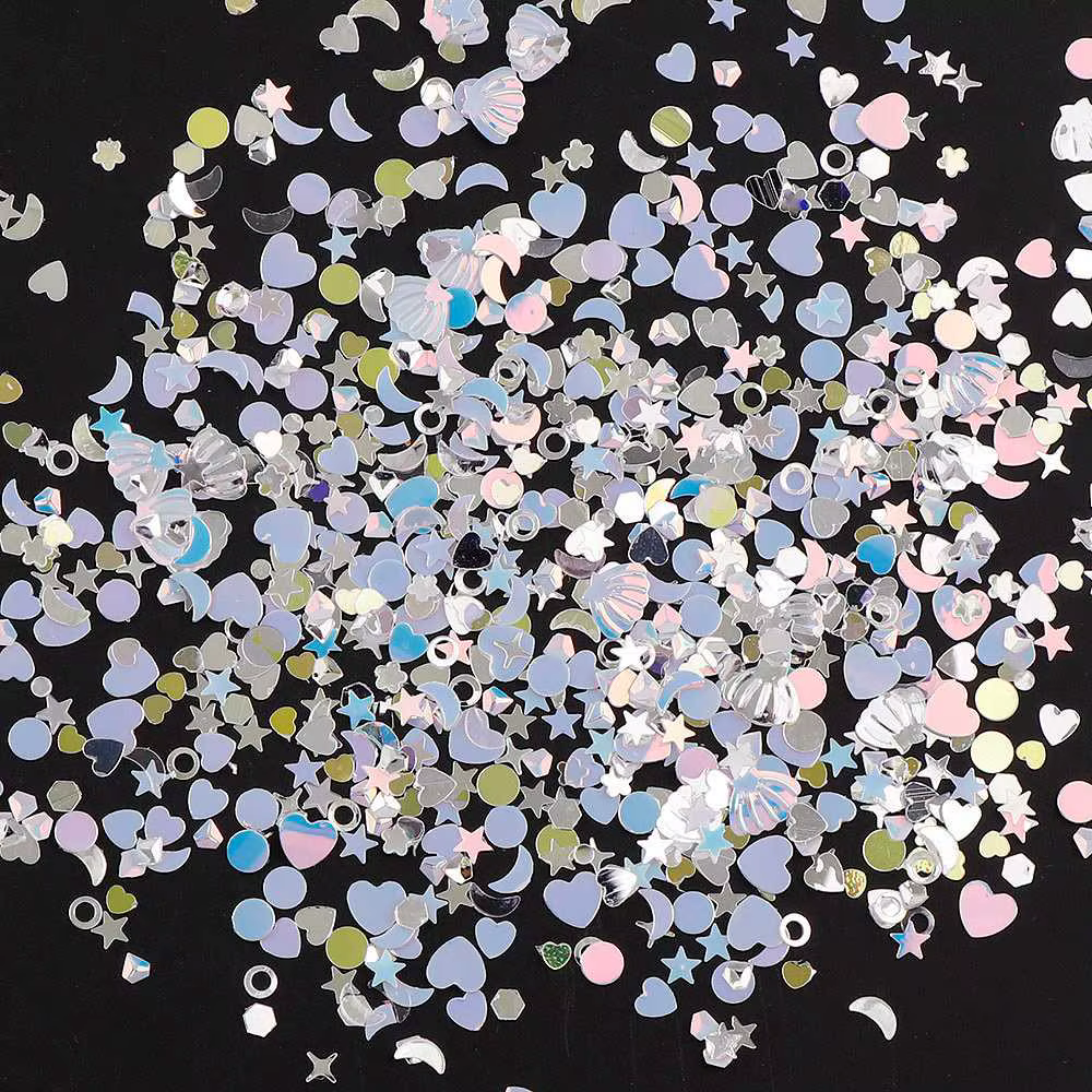 Paillettes résine accessoires polymère argile flocons remplissage résine époxy paillettes poudre ong