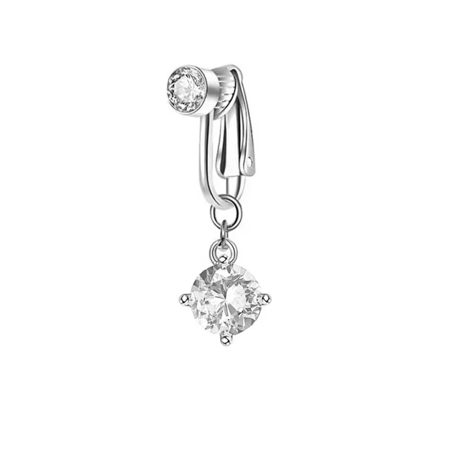 Faux Piercing de ventre, papillon, cœur, Long, faux nombril, Clip sur nombril ombilical, Cartilage, 